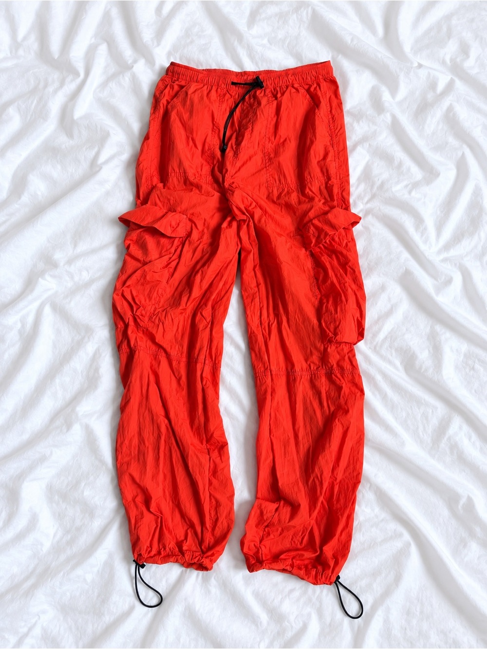 Garage Red Cargo Windbreaker Pants